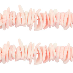 Perline di conchiglia chips rosa pesca