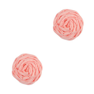 Pendenti in rafia 12mm rosa chiaro