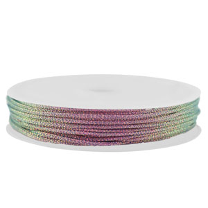 Coda di topo intrecciato 1mm viola metallico