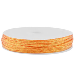 Coda di topo intrecciato 1mm arancione metallico