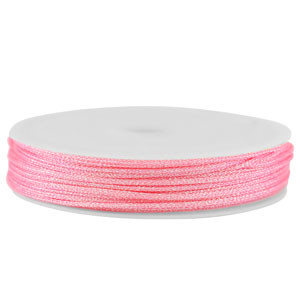 Coda di topo intrecciato 0,8mm rosa metallico