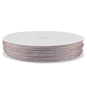 Coda di topo intrecciato 0,8mm viola chiaro metallico