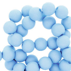 Perline in acrilico 6 mm blu chiaro