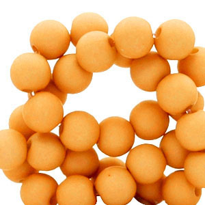 Perline in acrilico 4 mm arancione chiaro