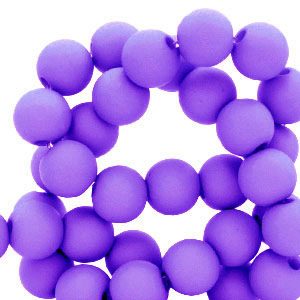 Perline in acrilico 4 mm viola scuro