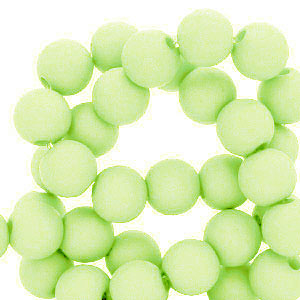 Perline in acrilico 4 mm verde lime