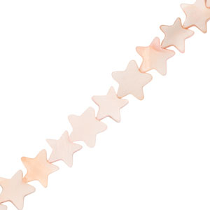 Perline di conchiglia stella rosa chiaro