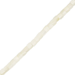 Perline di conchiglia tubo bianco
