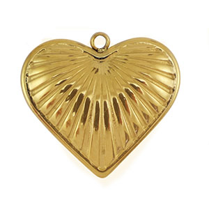 Ciondoli in acciaio inossidabile cuore oro