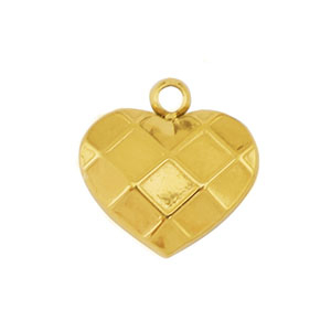 Ciondoli in acciaio inossidabile cuore oro