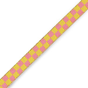 Nastro con testo cubi rosa-verde