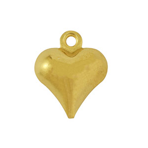 Ciondoli in acciaio inossidabile cuore oro