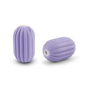 Perline in acrilico ovale viola lavanda