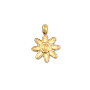 Ciondoli in acciaio inossidabile fiore oro