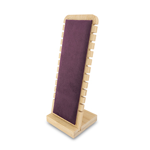 Espositore per bigiotteria per bracciali natural-viola melanzana