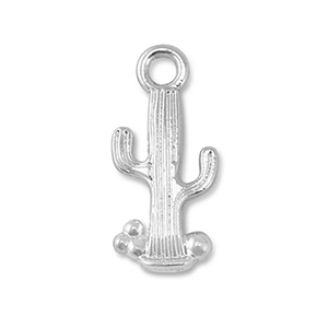 Ciondoli di metallo cactus argento
