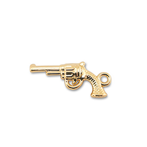 Ciondoli di metallo revolver oro