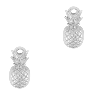 Ciondoli in acciaio inossidabile ananas argento
