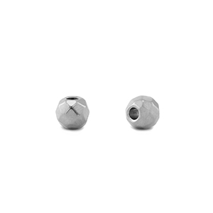 Perline in acciaio inossidabile 4mm argento