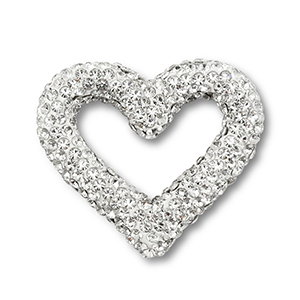 Perline in stile boh&eacute;mien cuore argento