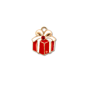 Ciondoli di metallo zirconi regalo oro-rosso-bianco