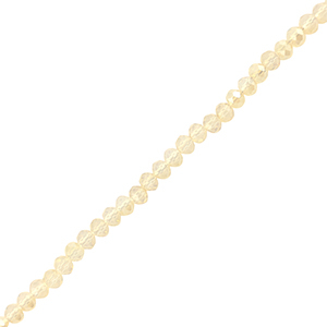 Perline sfaccettate 8x6mm rondella champagne chiaro