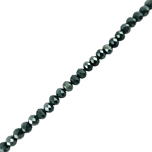 Perline sfaccettate 4x3mm rondella blu scuro