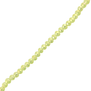 Perline sfaccettate 4x3mm rondella verde chiaro
