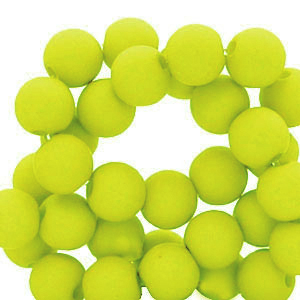Perline in acrilico 6 mm verde lime