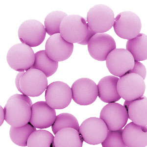 Perline in acrilico 6 mm viola chiaro