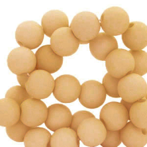 Perline in acrilico 6 mm marrone chiaro