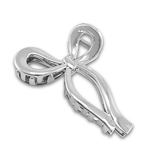 Accessori fermaglio per capelli fiocco argento