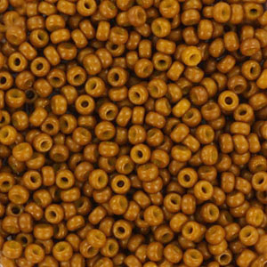 Rocailles Miyuki 11/0 Duracoat opaque toast brown 11-4460
