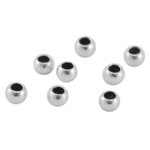 Schiaccini di metallo DQ 3mm argento antico (privo di nichel)