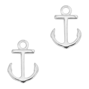 Ciondoli di metallo DQ ancora argento antico (privo di nichel)