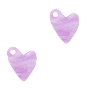 Ciondoli Plexx cuore rosa lilla