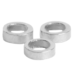 Componenti di metallo DQ anello 2mm argento antico (privo di nichel)