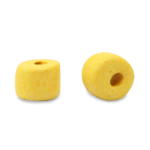 Perline di ceramica greca DQ 5mm giallo caldo