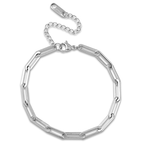Bracciali in acciaio inossidabile maglia argento
