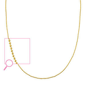 Componenti in acciaio inossidabile catene a palline Mix & Match oro