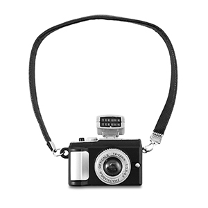 Ciondoli accattivanti fotocamera nero-argento