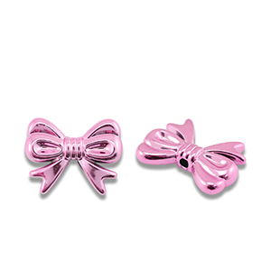 Perline metallizzate fiocco rosa metallico