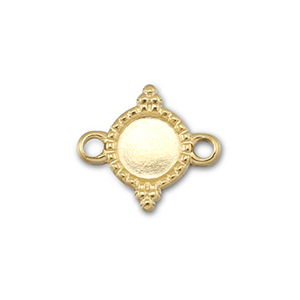 BY31&reg; Distanziatore in acciaio inossidabile con castone per SS16 fondo piatto oro