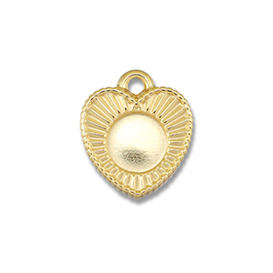 BY31&reg; Ciondoli in acciaio inossidabile con castone per SS16 fondo piatto oro