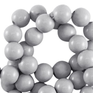 Perline in acrilico 10 mm lucido grigio