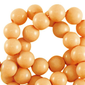 Perline in acrilico 10 mm lucido arancio