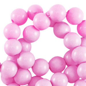 Perline in acrilico 8 mm lucido rosa chiaro