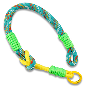 Cinturino da polso trendy per cellulare turchese-giallo-verde neon-rosso