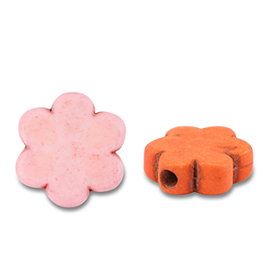 Perline di ceramica fiore multicolore