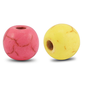 Perline di ceramica tonda multicolore